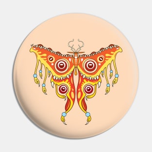 Surreal Moth Pin