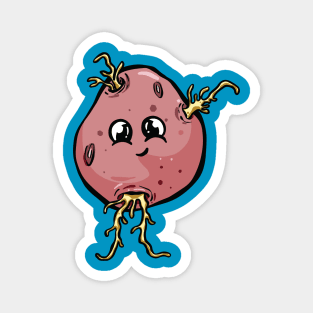 Potato People Happy Chit Red Potato Magnet