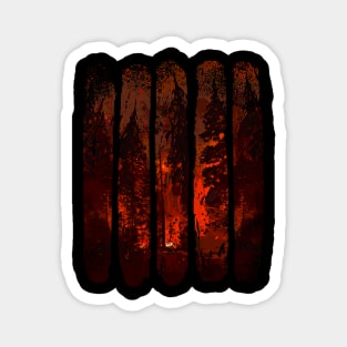 Wildfire - Forest Fire Inferno Magnet