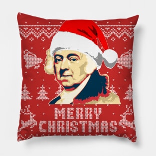 John Adams Merry Christmas Pillow