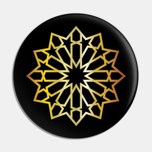 Moroccan golden star Pin