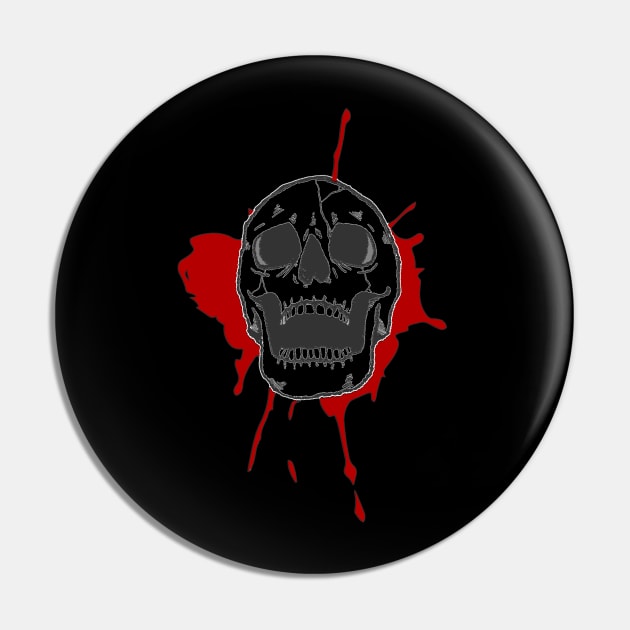 ATHBlackSkull Pin by All The Horror