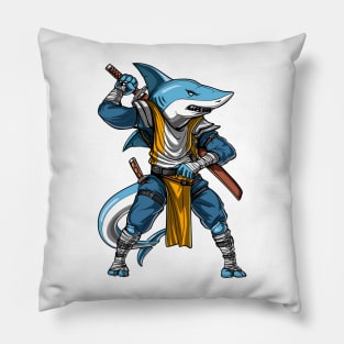 Shark Samurai Ninja Pillow