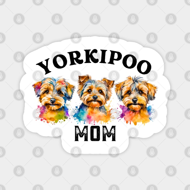 Yorkipoo MOM Magnet by Doodle and Things