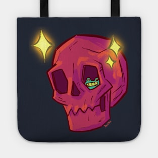 Frog and skull Tote