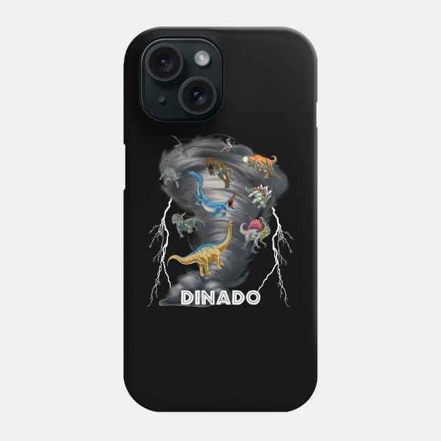 Dinosaur Tornado (DINADO!) Phone Case by Terra Fossil Merch