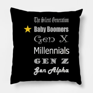 Proud Baby Boomer Pillow