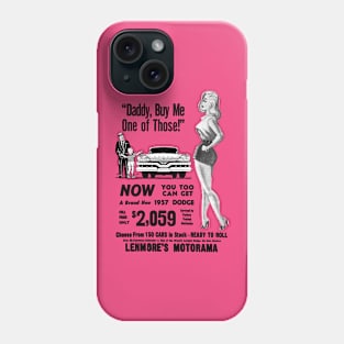 1957 CAR AD - advert Phone Case