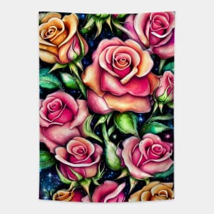 Dreamlike Roses Tapestry