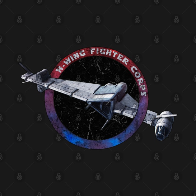 H - WING FIGHTER CORPS REDBLUE by mamahkian