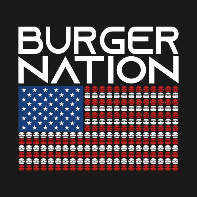 America Burger Usa Us Flag States Nation by Monstershirts