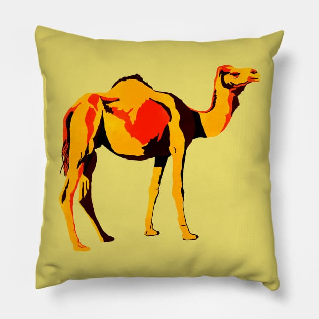 Dromedary Pillow by artsandherbs