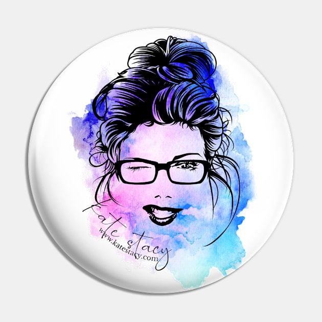 Nerdy Girl Pin by Kate Stacy