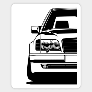 White Mercedes-Benz W126  Premium Free PNG Digital Sticker