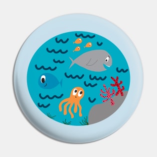 Down under the sea Pin