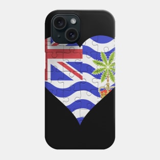 Biot Jigsaw Puzzle Heart Design - Gift for Biot With British Indian Ocean Territory Roots Phone Case