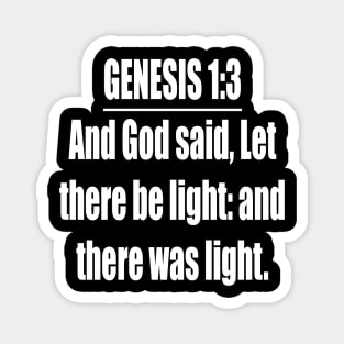 Bible Verse Genesis 1:3 Magnet