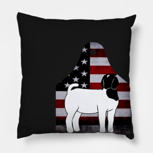 American Flag Ear Tag - Market Doe - NOT FOR RESALE WITHOUT PERMISSION Pillow