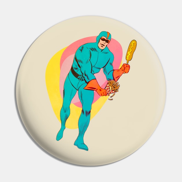 Captain corndog Pin by VultureVomitInc