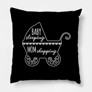 BABY SLEEPING MOM SHOPPING Pillow