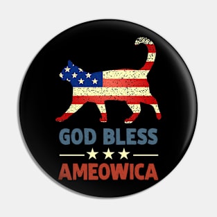 God Bless Ameowica Pin