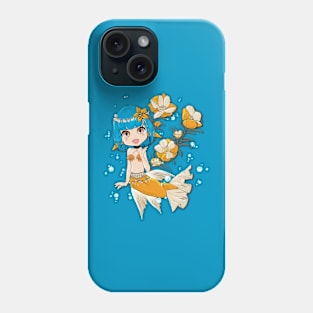 Blue and Orange Mermaid Phone Case