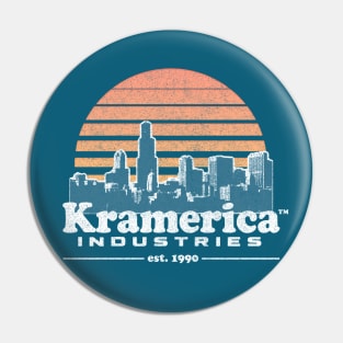 Kramerica Industries / Faded 90s Style Logo Original Design Pin