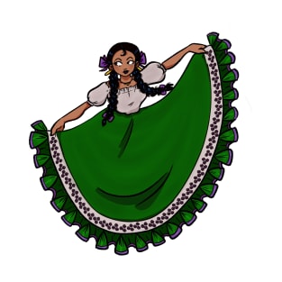 La Mexicana Bailando / The Mexican Woman Dances T-Shirt