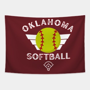 Oklahoma Sooners University Softball Tapestry