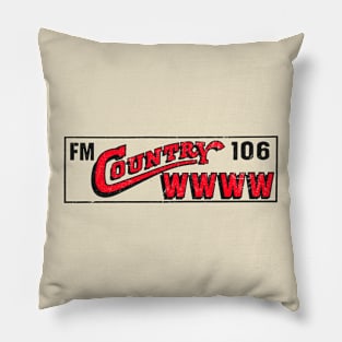 FM Country 106 / 80s Radio Station Pillow