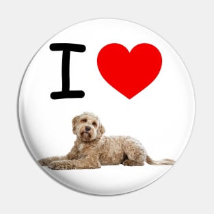 I HEART GOLDEN DOODLE Pin