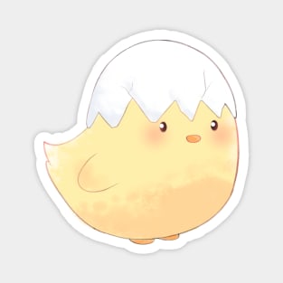 Baby chick with egg hat Magnet