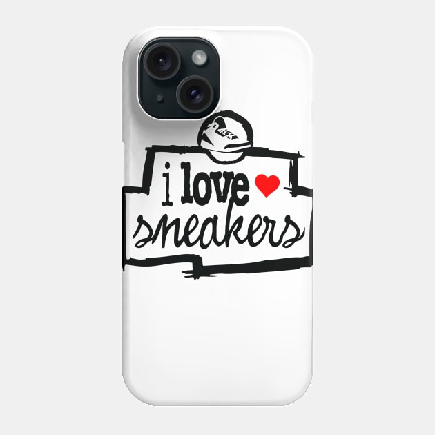 I Love Sneakers J3 Phone Case by Tee4daily