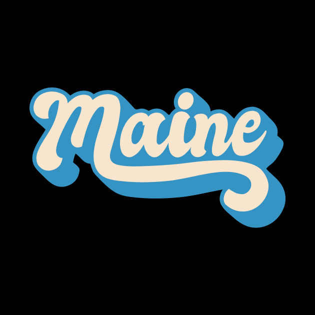 Maine Retro by SunburstGeo