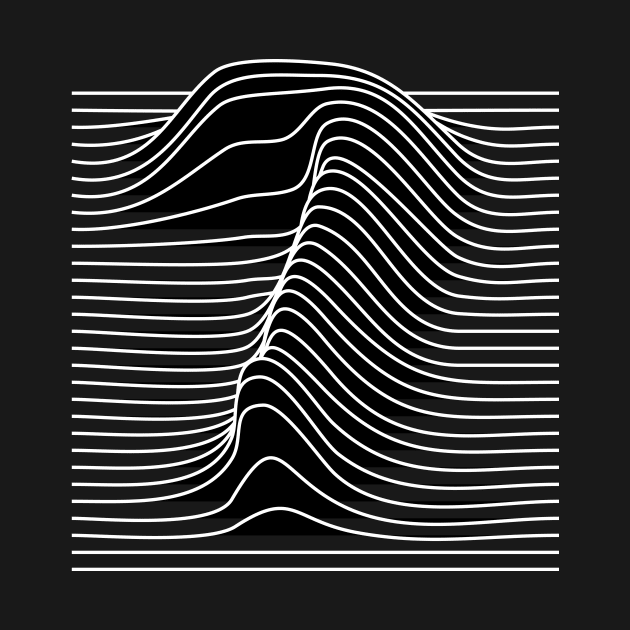 number 7 wave lines by lkn