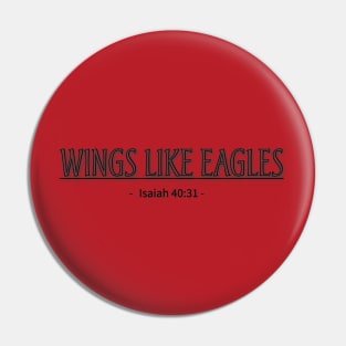 Wings like eagles bible verse quote Pin