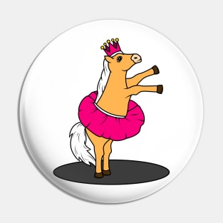 Horse as Ballerina with Skirt Pin