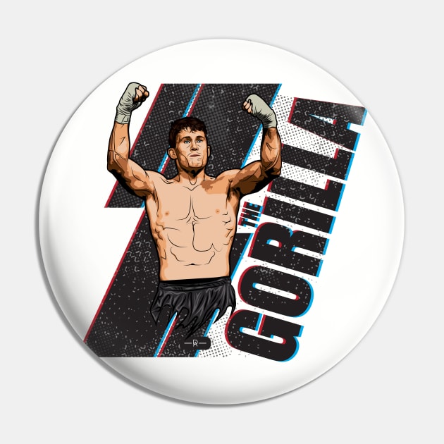 The Gorilla Darren Till Pin by deenallydesigns