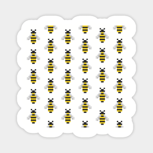 Pixel bees Magnet