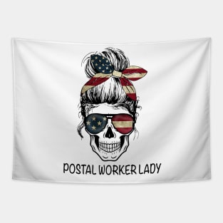 Postal Worker Lady Tapestry