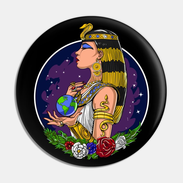 Egyptian Queen Cleopatra Pin by underheaven