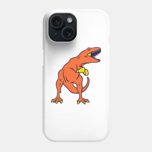 orange dinosaur boxer Phone Case