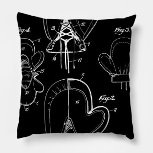 Boxing Glove Cover Vintage Patent Hand Drawing Pillow