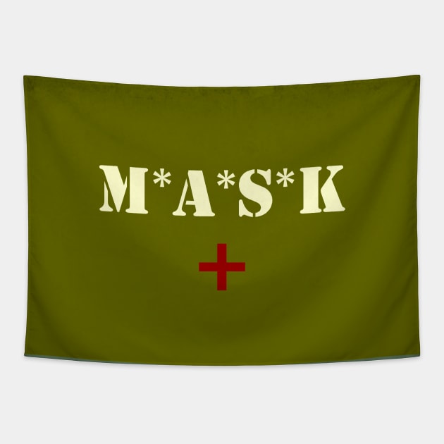 MASH mask Tapestry by The Stories of Service Foundation