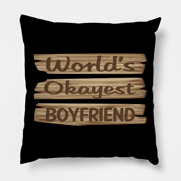 Wooden Sign BOYFRIEND Pillow by lainetexterbxe49