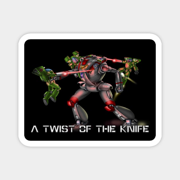 A Twist of the Knife Magnet by Oswald's Oddities