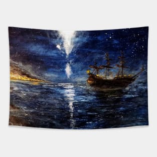 The wait before dawn Tapestry