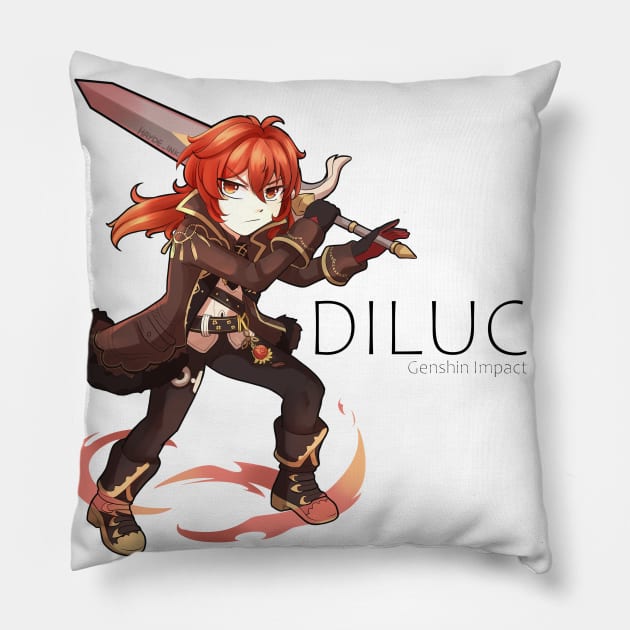 Diluc Pillow by Hayde