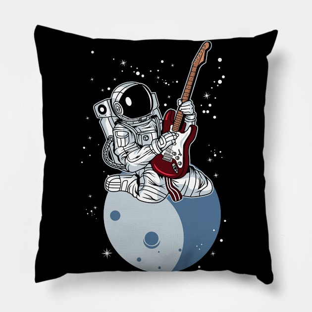 ASTRONAUT ROCK STAR Pillow by beanbeardy