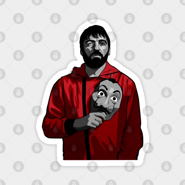 Money Heist Bogota Magnet by Paul Draw